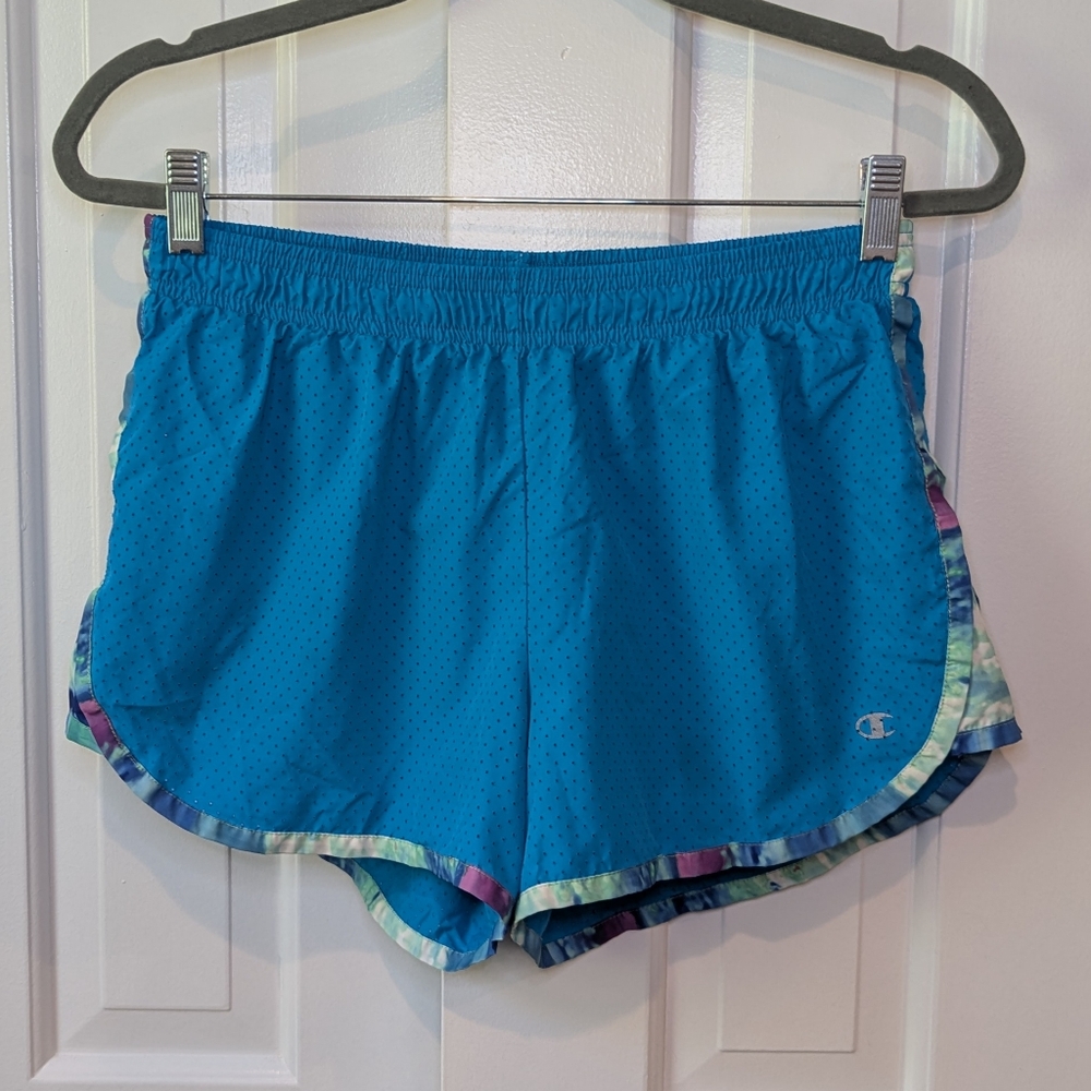 Champion Women's Blue Athletic Shorts Medium Running